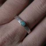 Anillo solitario Amazonita