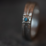 Anillo Topacio azul